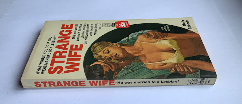 STRANGE WIFE United States Lesbian pulp fiction book by Herb Roberts